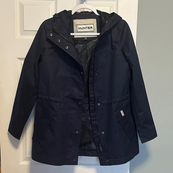 Hunter Jackets & Blazers - Hunter Navy Blue Raincoat